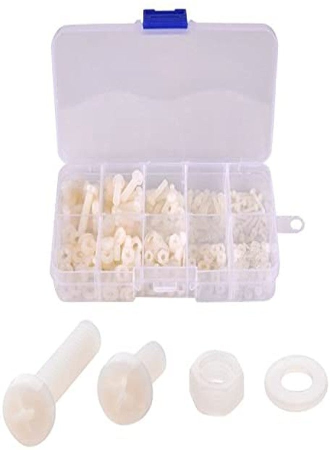 REES52 M2 M2.5 M3 M4 M5 (Total 270pcs) Nylon Screw/Nut/Washer Assortment Kit Come with Plastic Box - Image 5